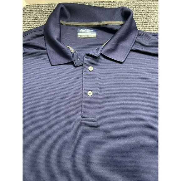 Lot Of 3 Men's Ben Hogan Performance 3XL Polo Shirts Blue & Navy Stripe/Plain Sh - Picture 7 of 8